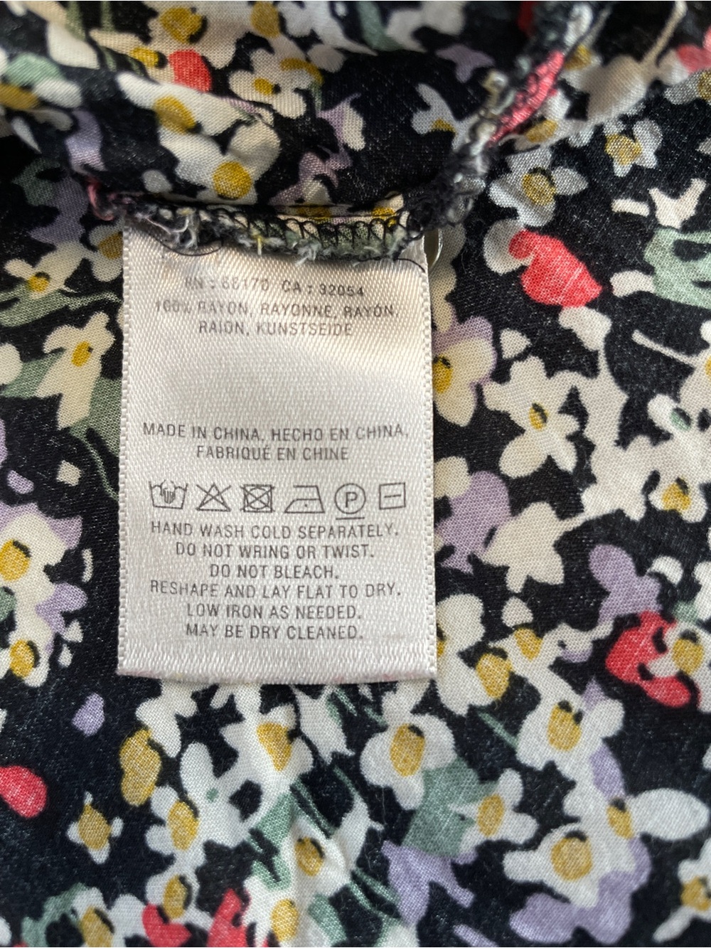 Maeve Anthropologie Matilda Black Floral Long Sleeve Button-up Blouse Size Large - Picture 9 of 10